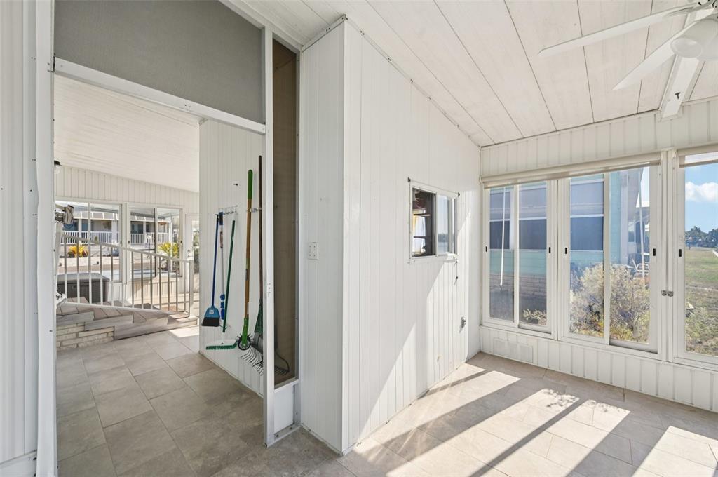 156 Martinique Road North Port, FL 34287 - Photo 27 of 46 a view of a balcony with wooden floor