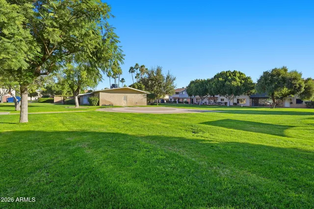a view of a volley ball court