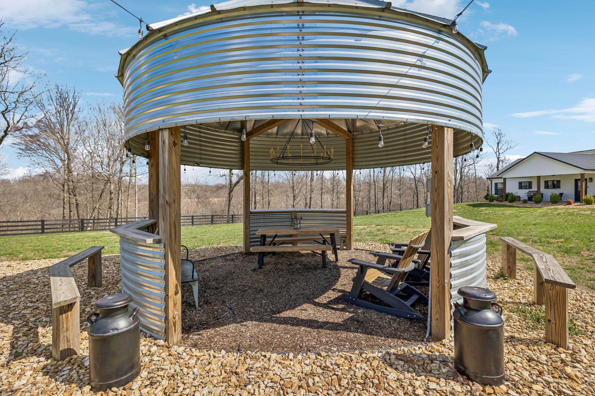 1869 Taurus Farm Road Lafayette, TN 37083 - Photo 50 of 60 a view of a porch with a bench