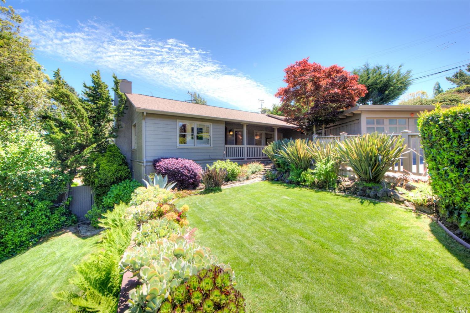 123 Ricardo Road Mill Valley, CA 94941 - Photo 1 of 1 a front view of house with yard and trees