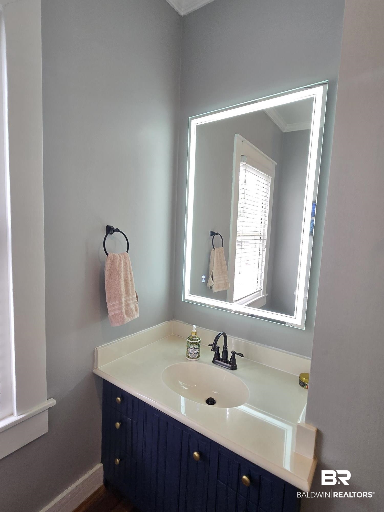 54 South Catherine Street Mobile, AL 36604 - Photo 41 of 55 Bathroom with crown molding and vanity