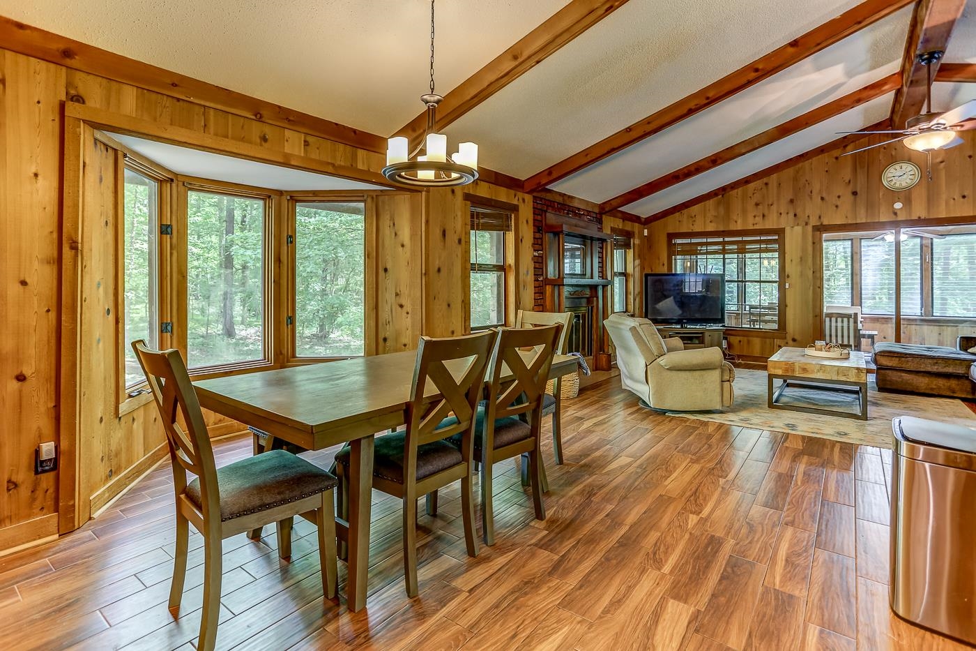 470 Metro Road Eads, TN 38028 - Photo 18 of 40 a view of a dining room with furniture a chandelier and wooden floor