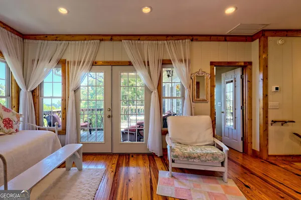 a view of an outdoor sitting area