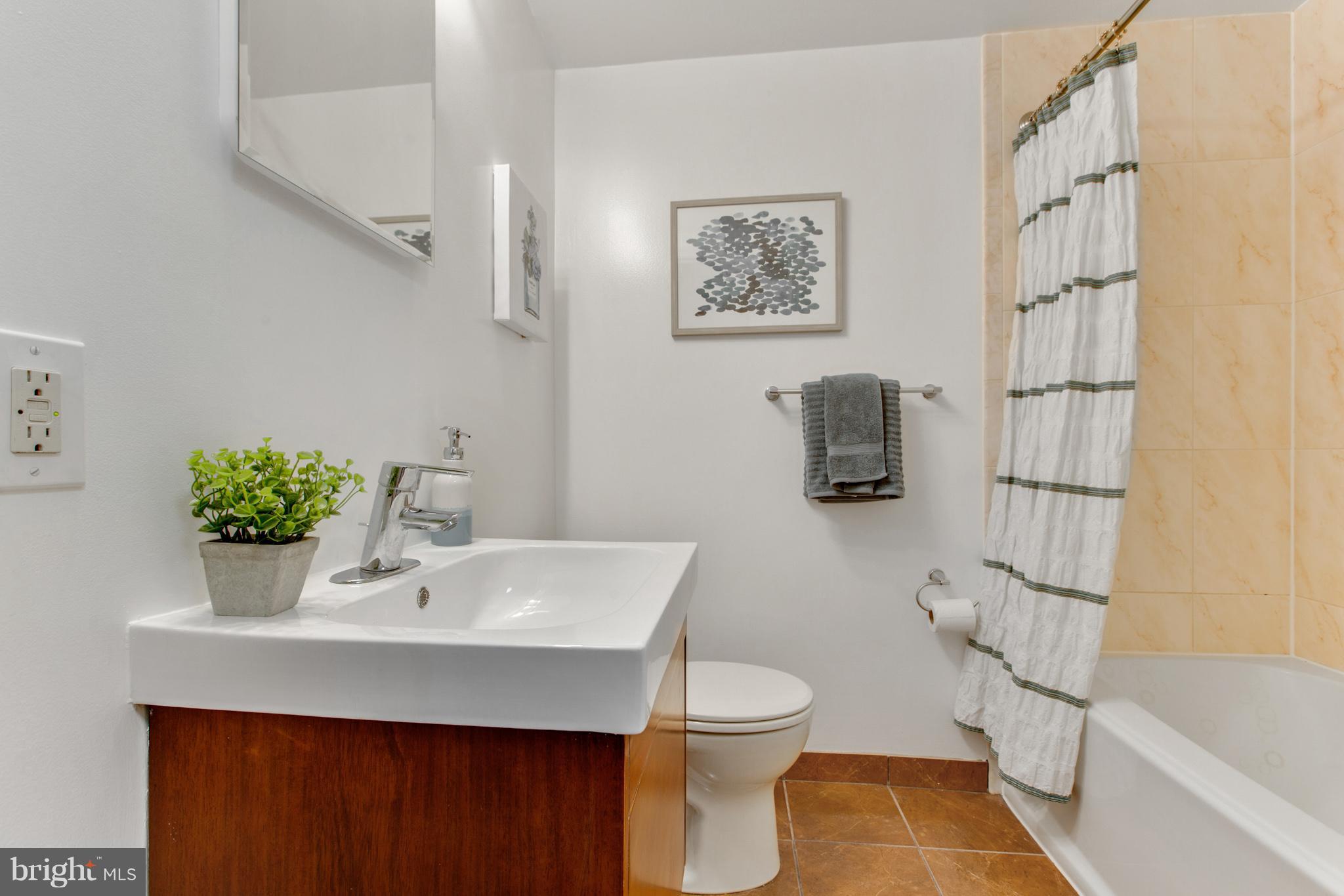 513 12th Street Northeast, Unit 3 Washington, DC 20002 - Photo 6 of 11 a bathroom with a sink mirror vanity and toilet