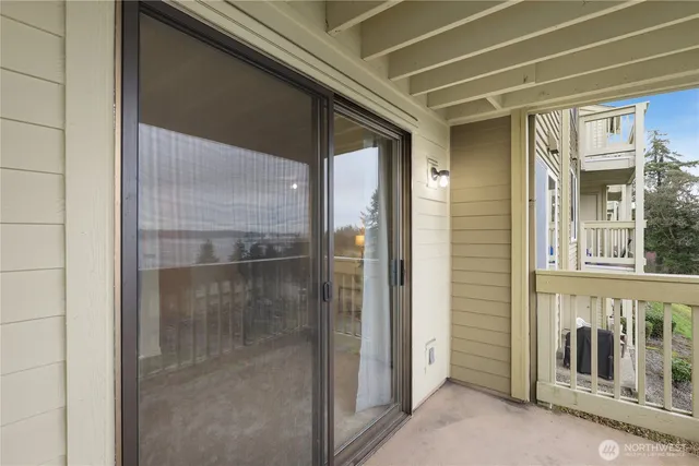 a large building with a city view