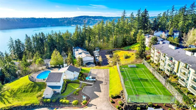 a view of a city with lake view