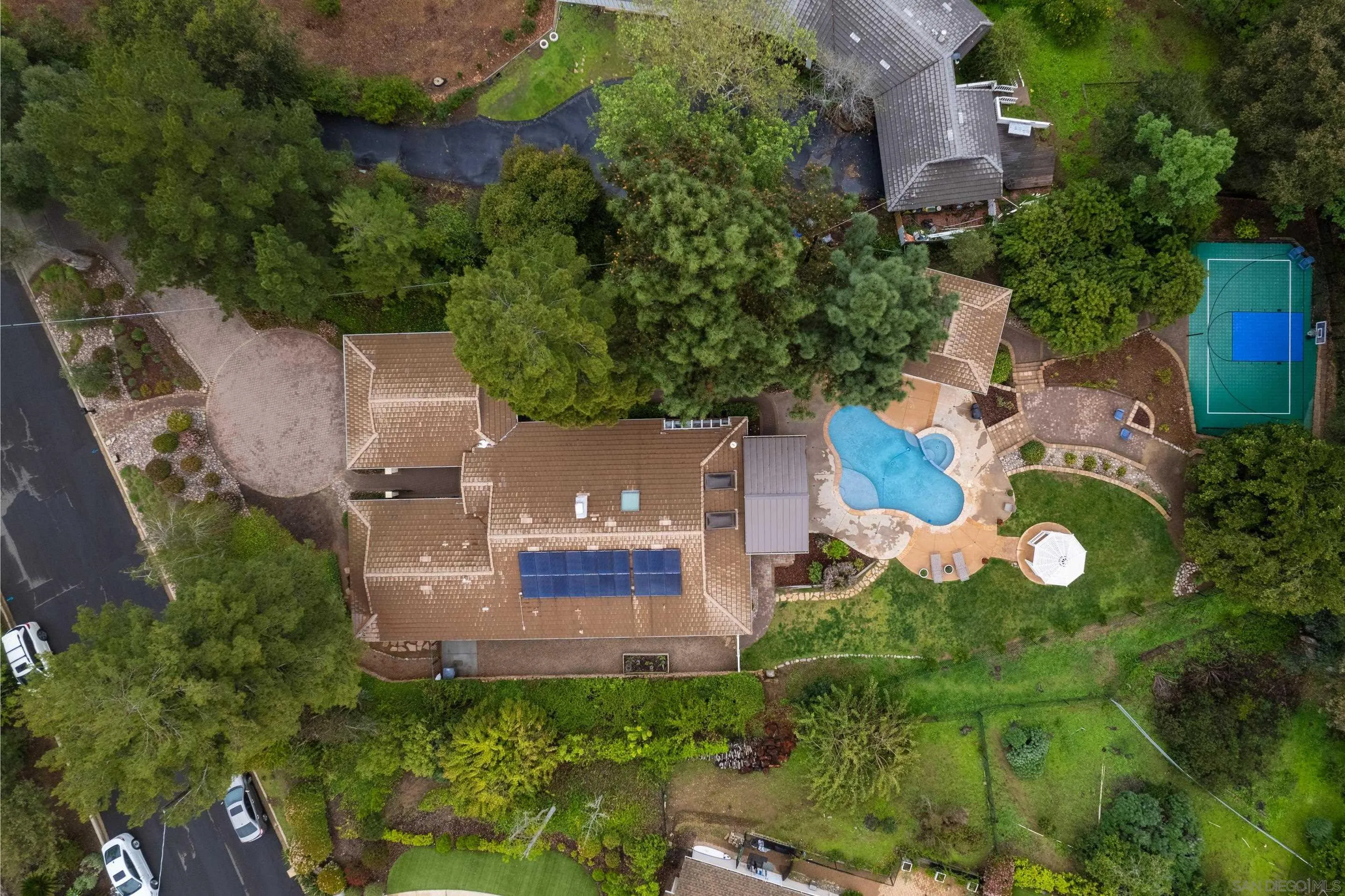 16327 Woodson View Road Poway, CA 92064 - Photo 53 of 54 an aerial view of house with yard