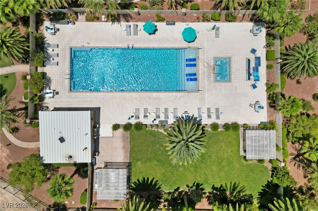 8255 South Las Vegas Boulevard, Unit 809 Las Vegas, NV 89123 - Photo 32 of 32 View from above of property featuring a pool area