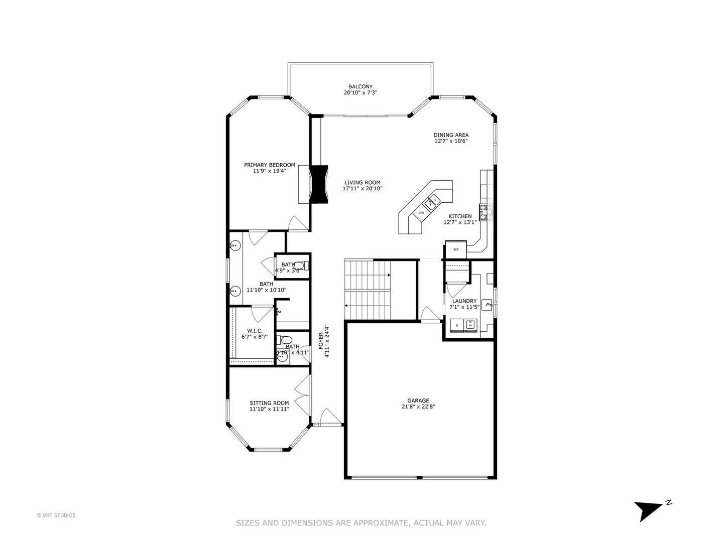 6107 Lake Shore Drive Cary, IL 60013 - Photo 39 of 40 a picture of a hallway with white walls