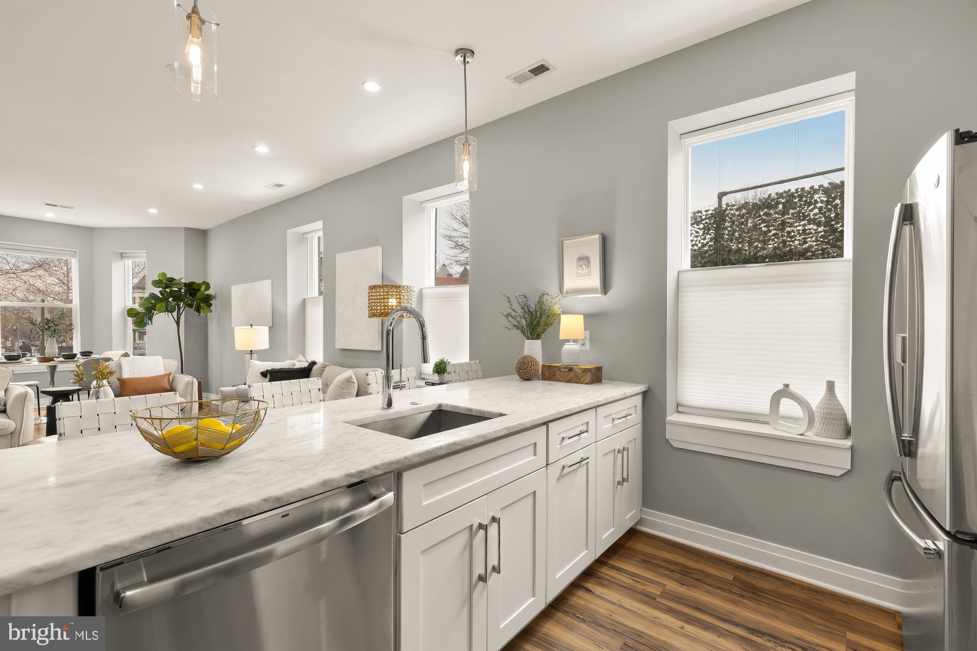 1719 Lincoln Road Northeast, Unit 1 Washington, DC 20002 - Photo 9 of 23 a kitchen with a sink appliances and cabinets