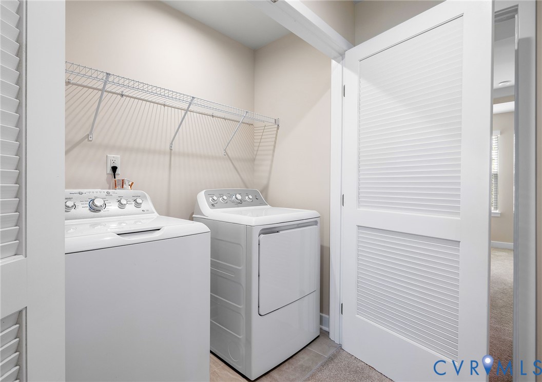 1255 Lazy River Road Midlothian, VA 23114 - Photo 21 of 27 a utility room with dryer and washer