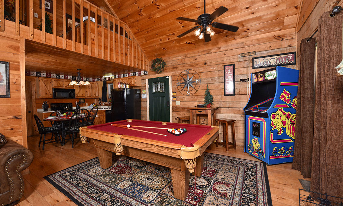 1555 Trappers Ridge Sevierville, TN 37862 - Photo 25 of 38 pigeon-forge-cabin-serendipity-rec-room-