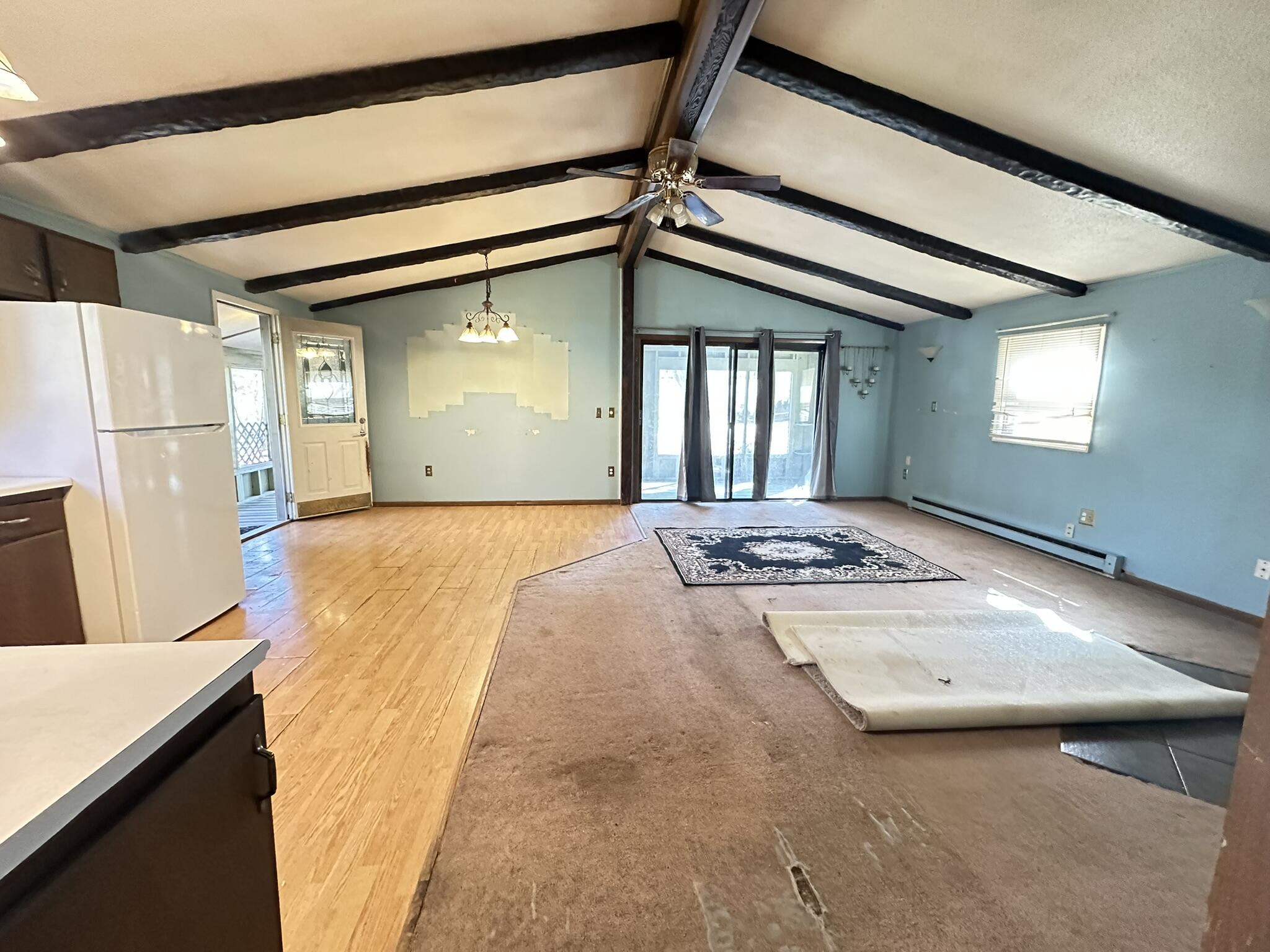 6 Old Post Road Tobyhanna, PA 18466 - Photo 21 of 32 a view of a kitchen with a sink and a refrigerator
