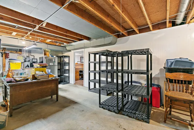 a view of storage and utility room