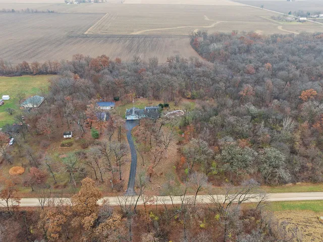 a bird view of house