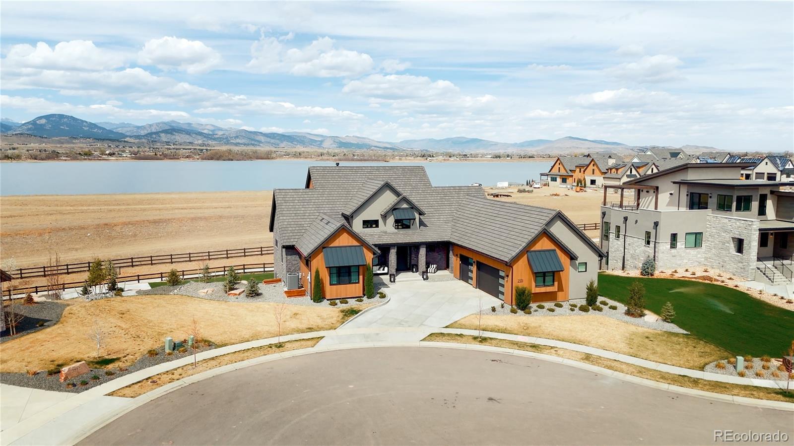 2531 Southwind Road Berthoud, CO 80513 - Photo 44 of 49 an aerial view of residential houses with outdoor space