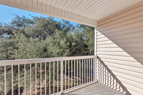 a view of a wooden fence