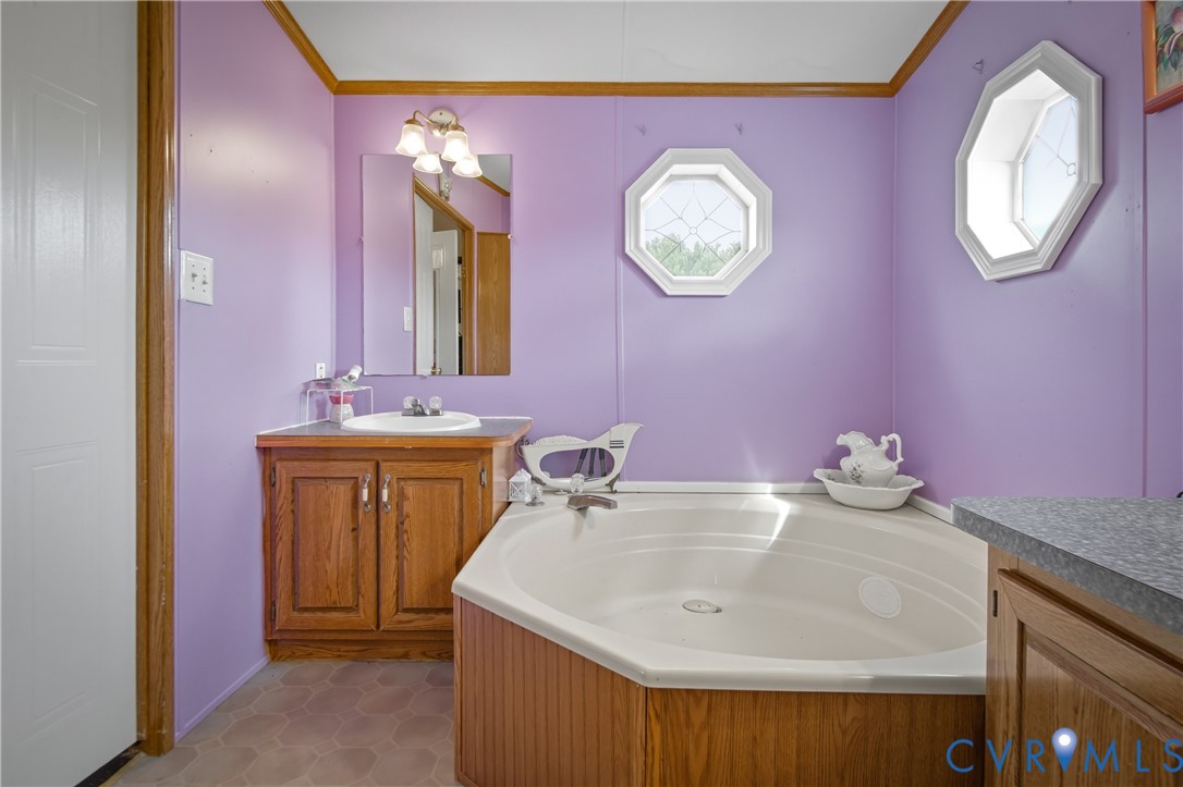 23344 Booth Road Stony Creek, VA 23882 - Photo 29 of 45 a bathroom with a sink and a mirror