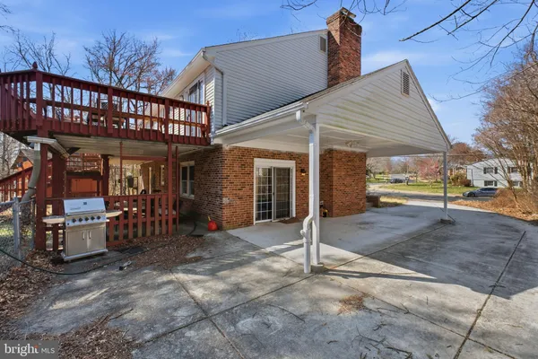 a view of a house with a patio