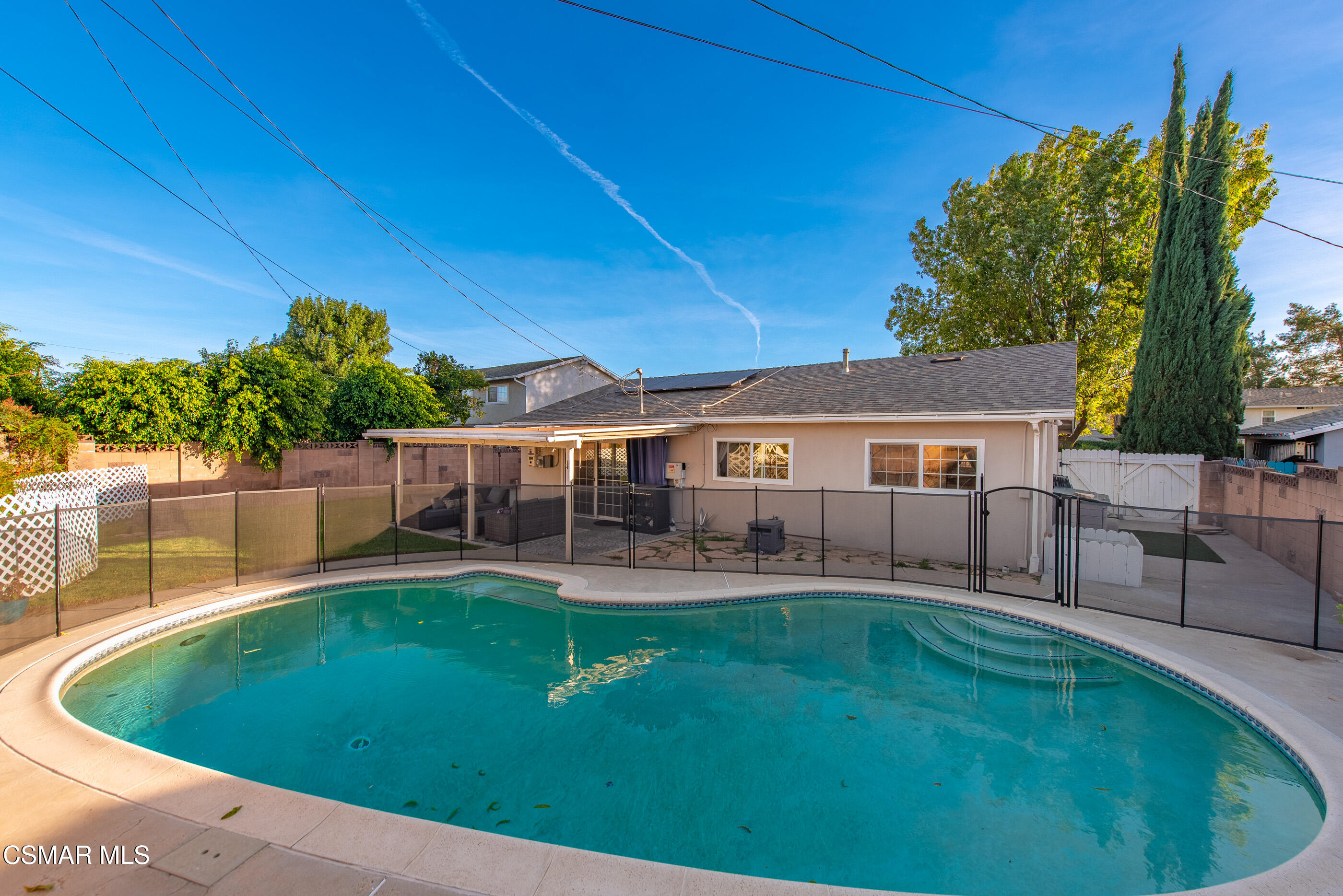 2267 Morley Street Simi Valley, CA 93065 - Photo 27 of 35 a view of a house with a backyard porch and sitting area