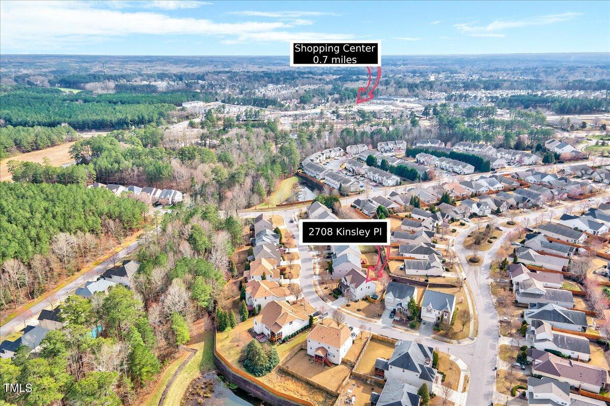 2708 Kinsley Place Raleigh, NC 27616 - Photo 28 of 30 Aerial View