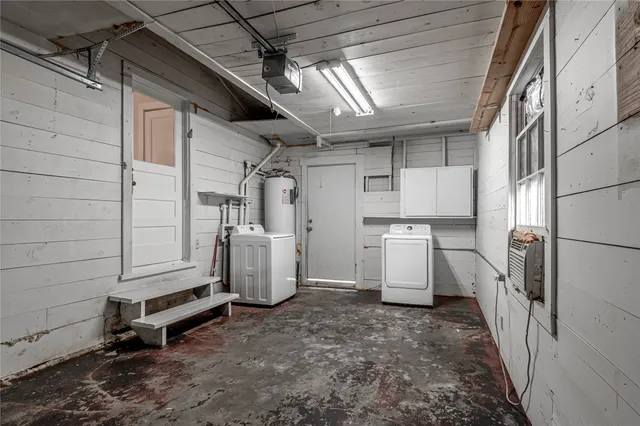 a view of storage and utility room