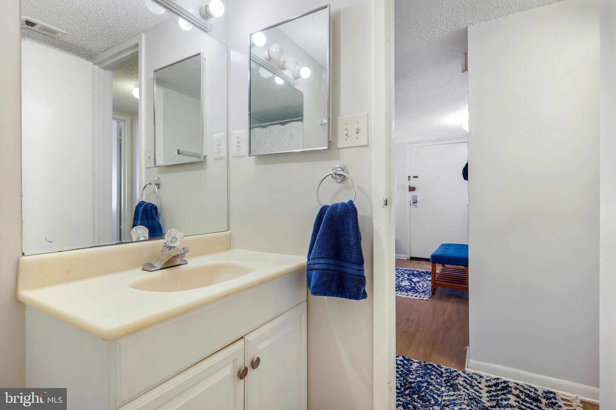 11812 Breton Court, Unit 1A Reston, VA 20191 - Photo 26 of 47 a bathroom with a sink and a mirror