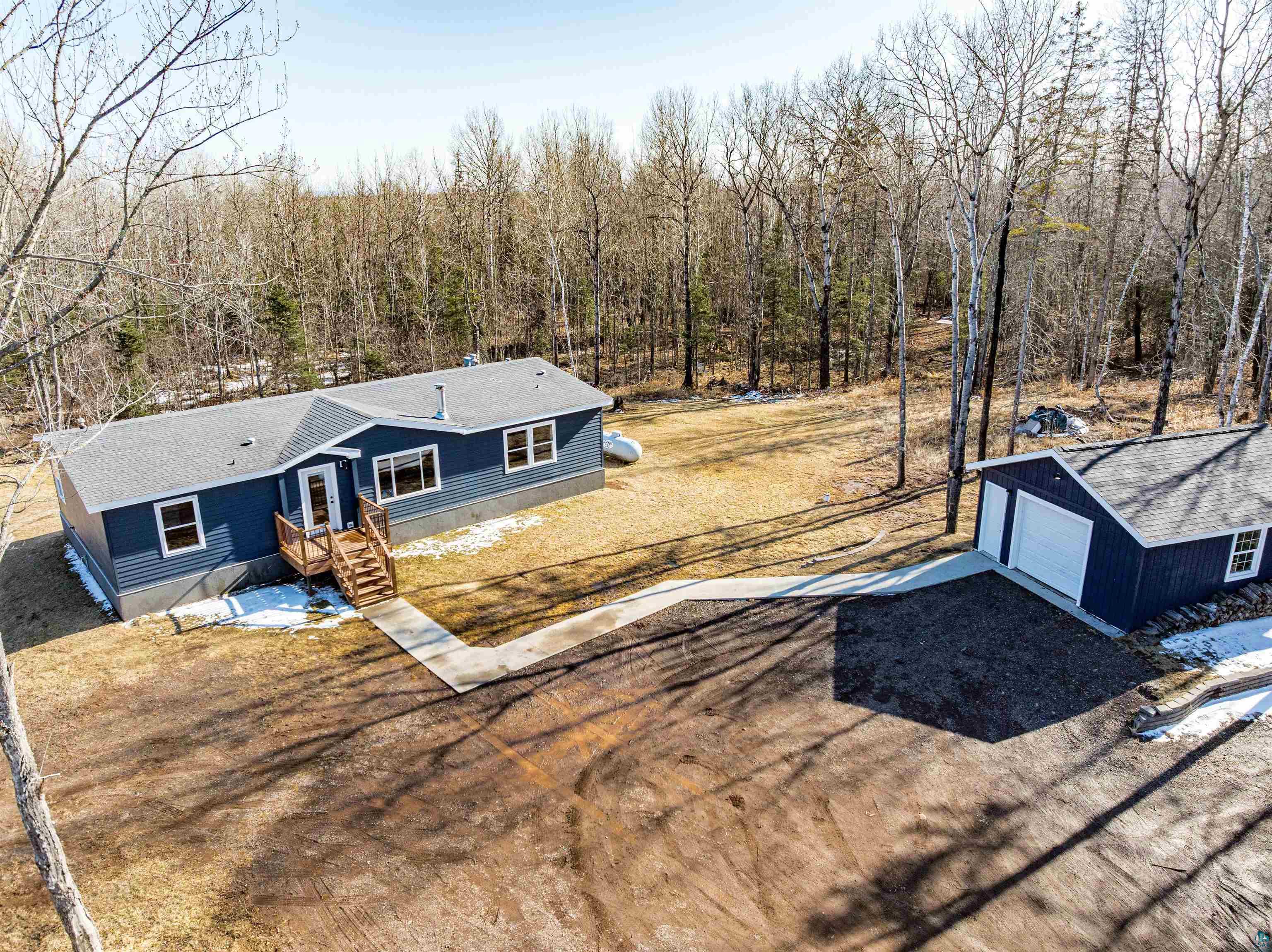 1362 East Shilhon Road Duluth, MN 55804 - Photo 3 of 27 Aerial view featuring a view of trees & a sprawling yard.