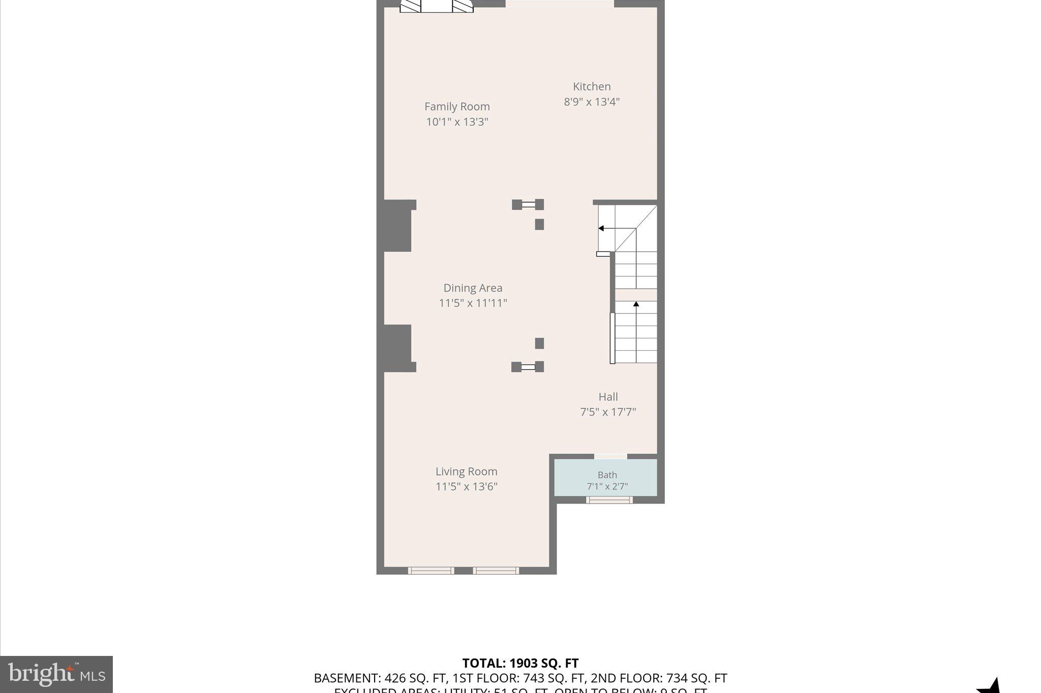 12066 Edgemere Circle Reston, VA 20190 - Photo 40 of 41 Main level floor plan