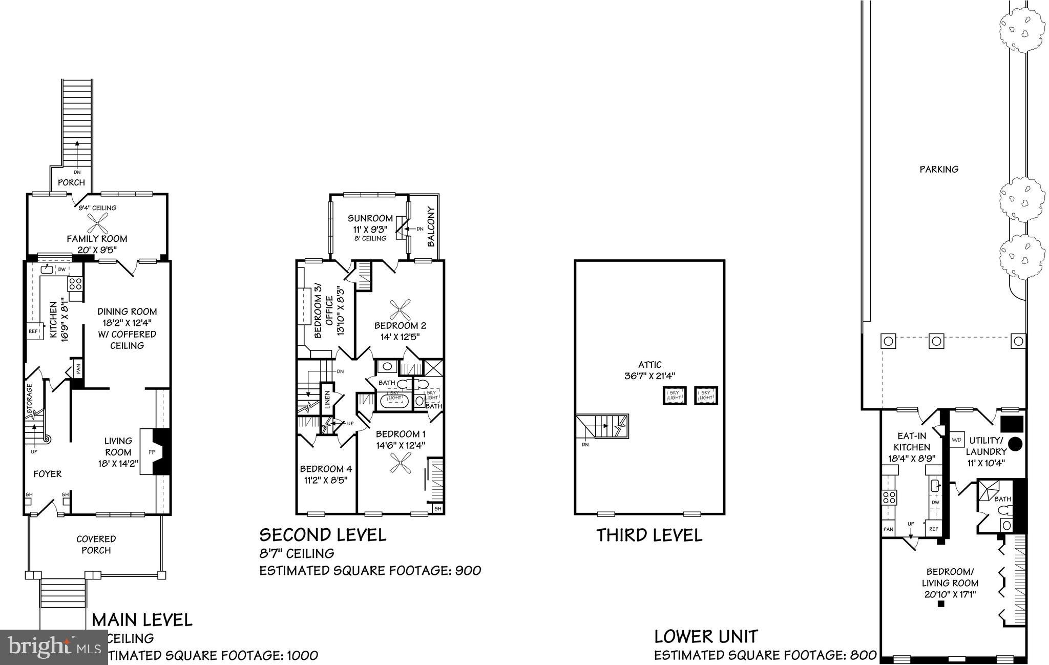 1918 Park Road Northwest Washington, DC 20010 - Photo 33 of 33 Floor Plan