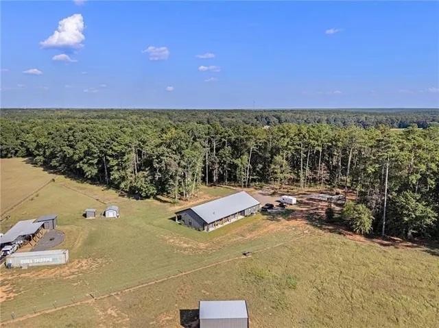 a view of an ocean and beach