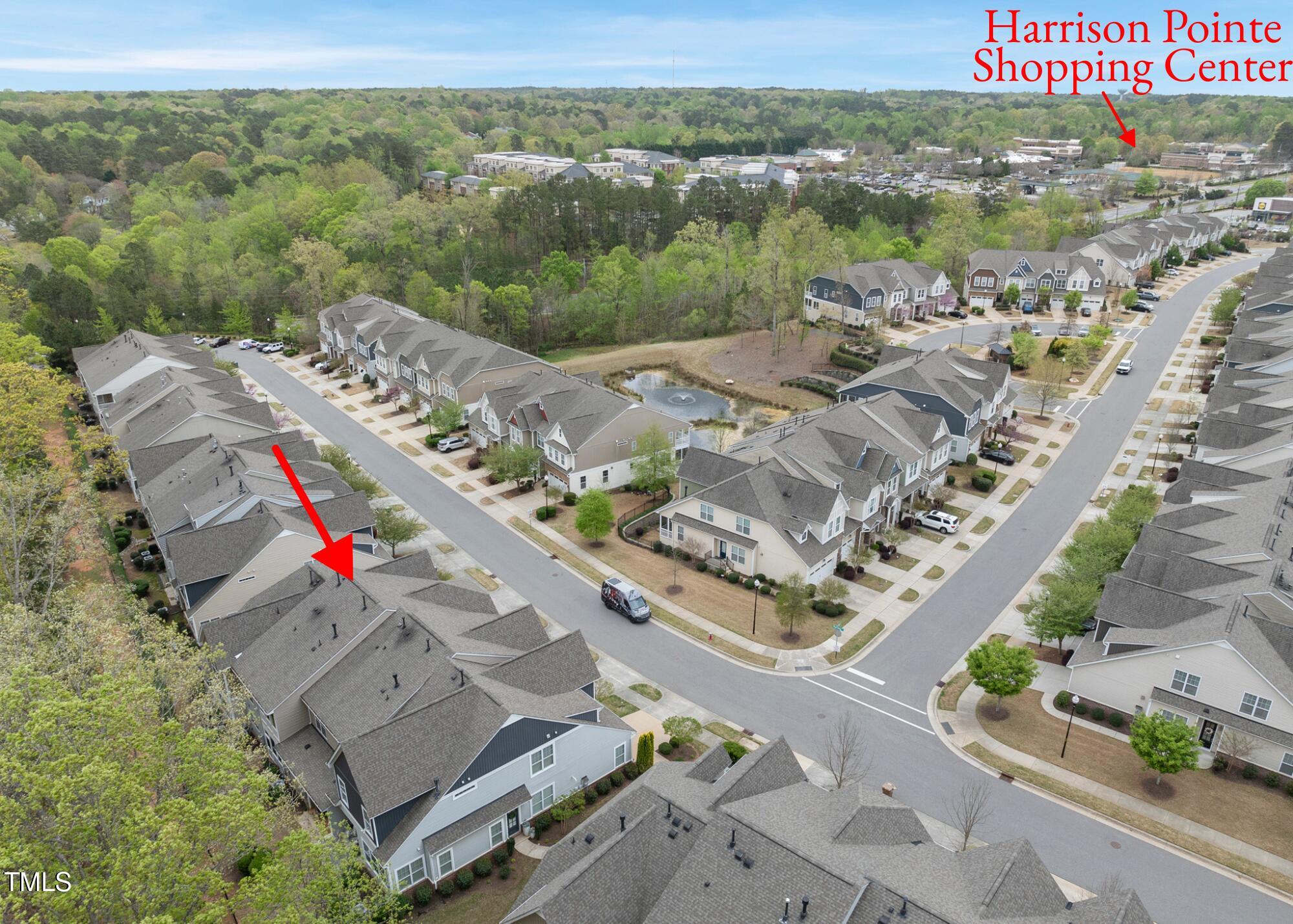 111 Wards Ridge Drive Cary, NC 27513 - Photo 3 of 46 an aerial view of a city with streets