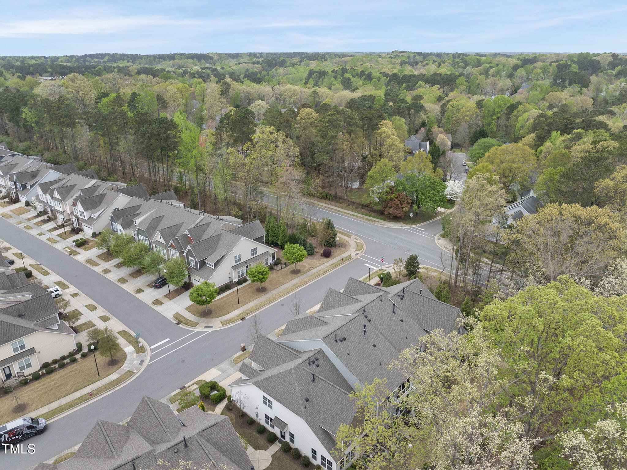 111 Wards Ridge Drive Cary, NC 27513 - Photo 44 of 46 an aerial view of a house with a yard