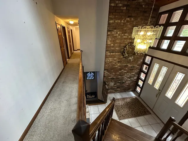 a view of an entryway and staircase