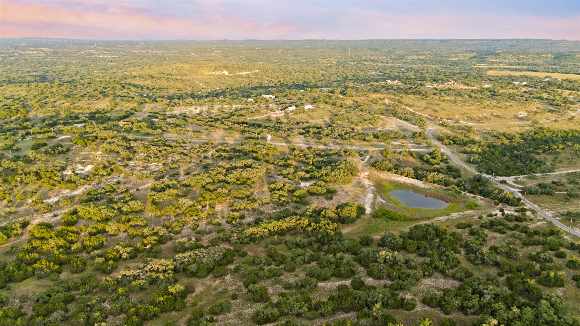 Lot 13 Byrd Ranch Road Johnson City, TX 78636 - Photo 18 of 19 Aerial view of property's location featuring a nearby body of water