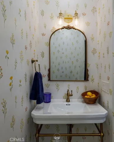 a view of bathroom with a sink