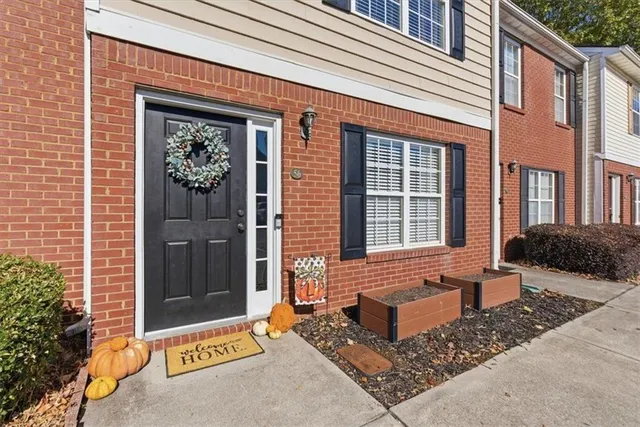 a front view of a house