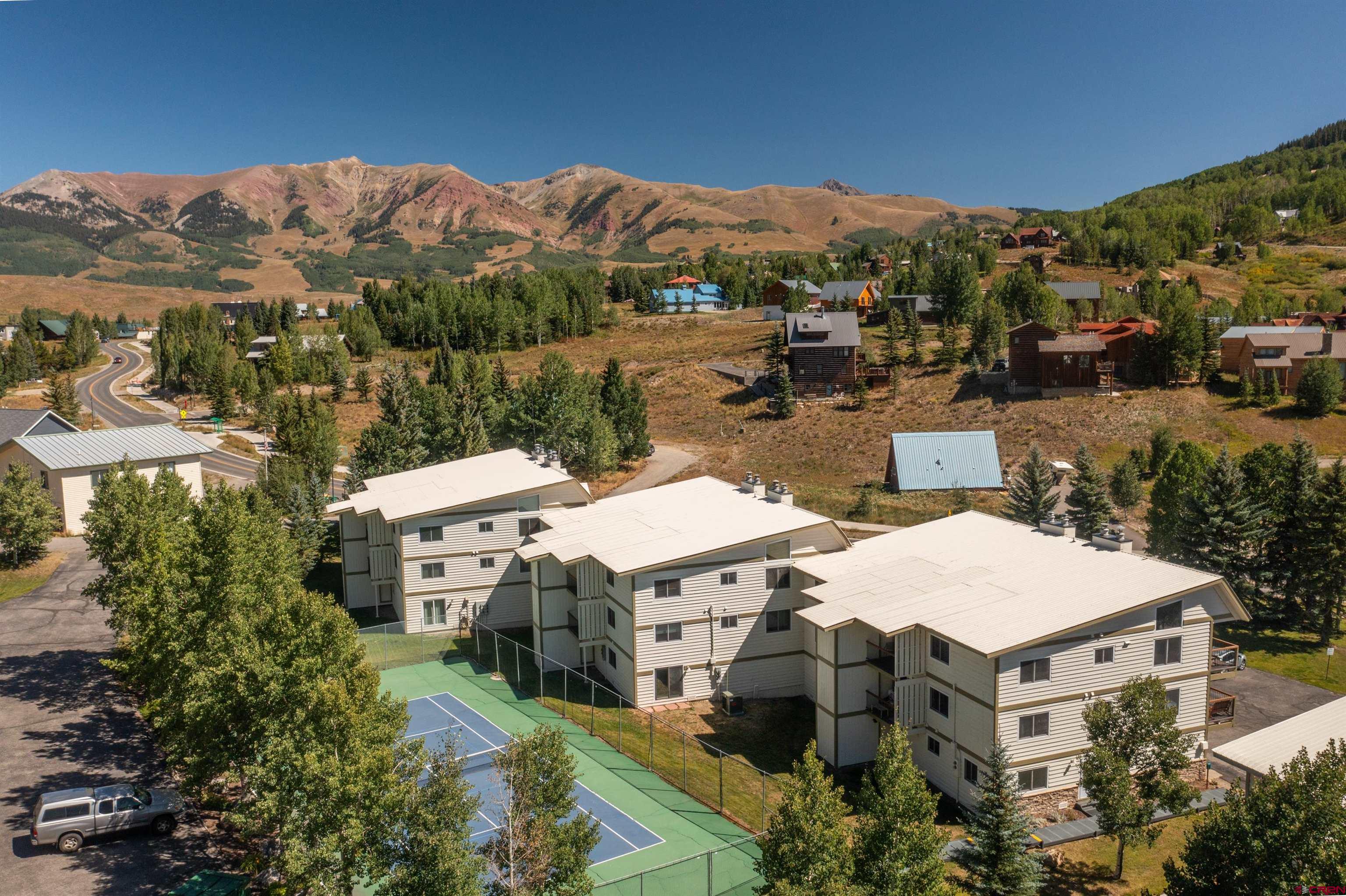 721 Gothic Road, Unit C3 Crested Butte, CO 81225 - Photo 29 of 33 a aerial view of a house with a mountain view