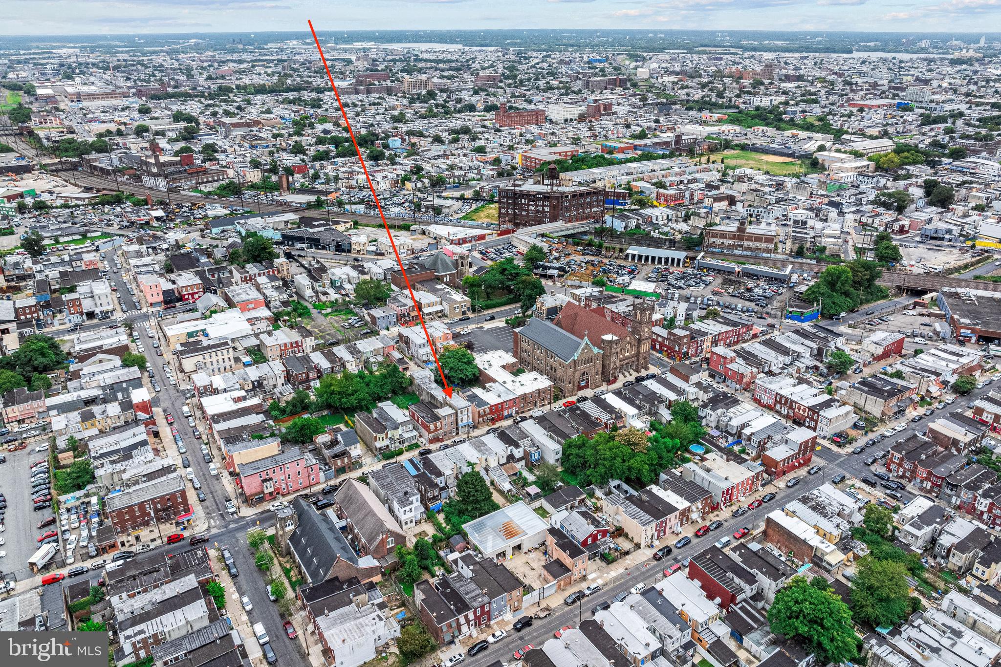 3533 North 6th Street Philadelphia, PA 19140 - Photo 6 of 31 an aerial view of a city with lots of residential buildings