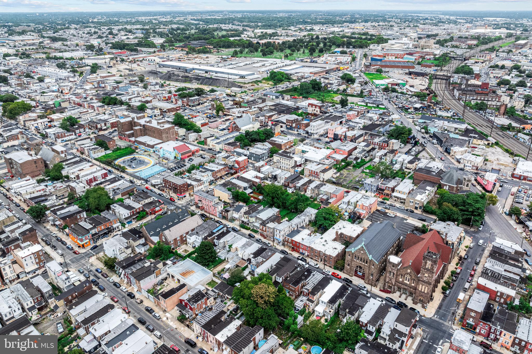 3533 North 6th Street Philadelphia, PA 19140 - Photo 9 of 31 an aerial view of a city with lots of residential buildings
