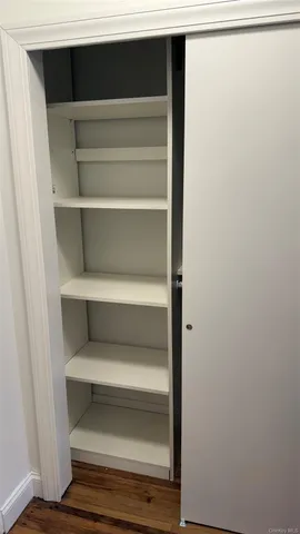 a close view of closet
