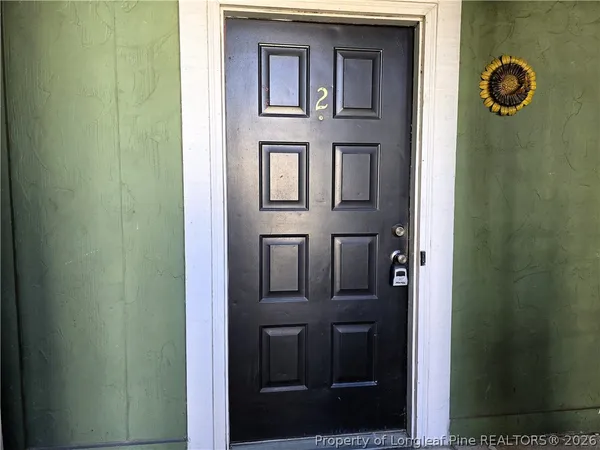 a view of front door