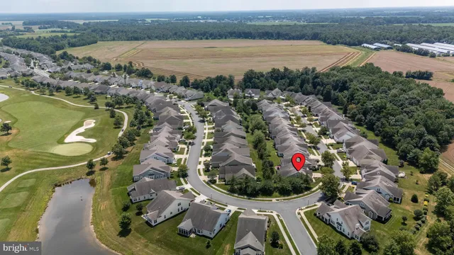 an aerial view of lake