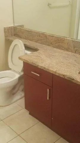 a bathroom with a tub