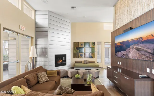 a view of a lake with a mountain