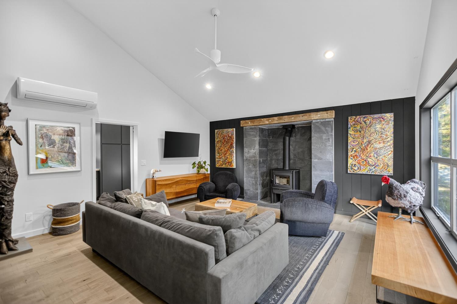 22080 Fiddletown Road Volcano, CA 95689 - Photo 12 of 94 a living room with furniture and a flat screen tv