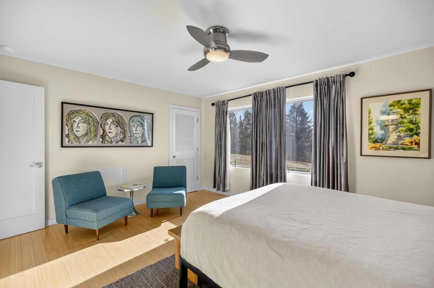 22080 Fiddletown Road Volcano, CA 95689 - Photo 43 of 94 a bedroom with a bed a couch and a window