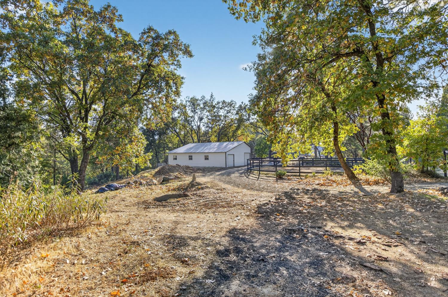 22080 Fiddletown Road Volcano, CA 95689 - Photo 66 of 94 a backyard of a house with lots of green space