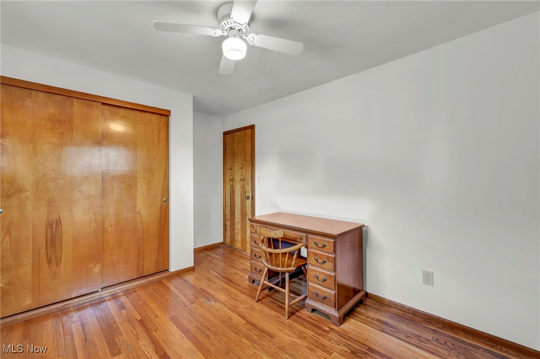 13732 Carpenter Road Garfield Heights, OH 44125 - Photo 26 of 46 Office space featuring light wood-style floors and ceiling fan