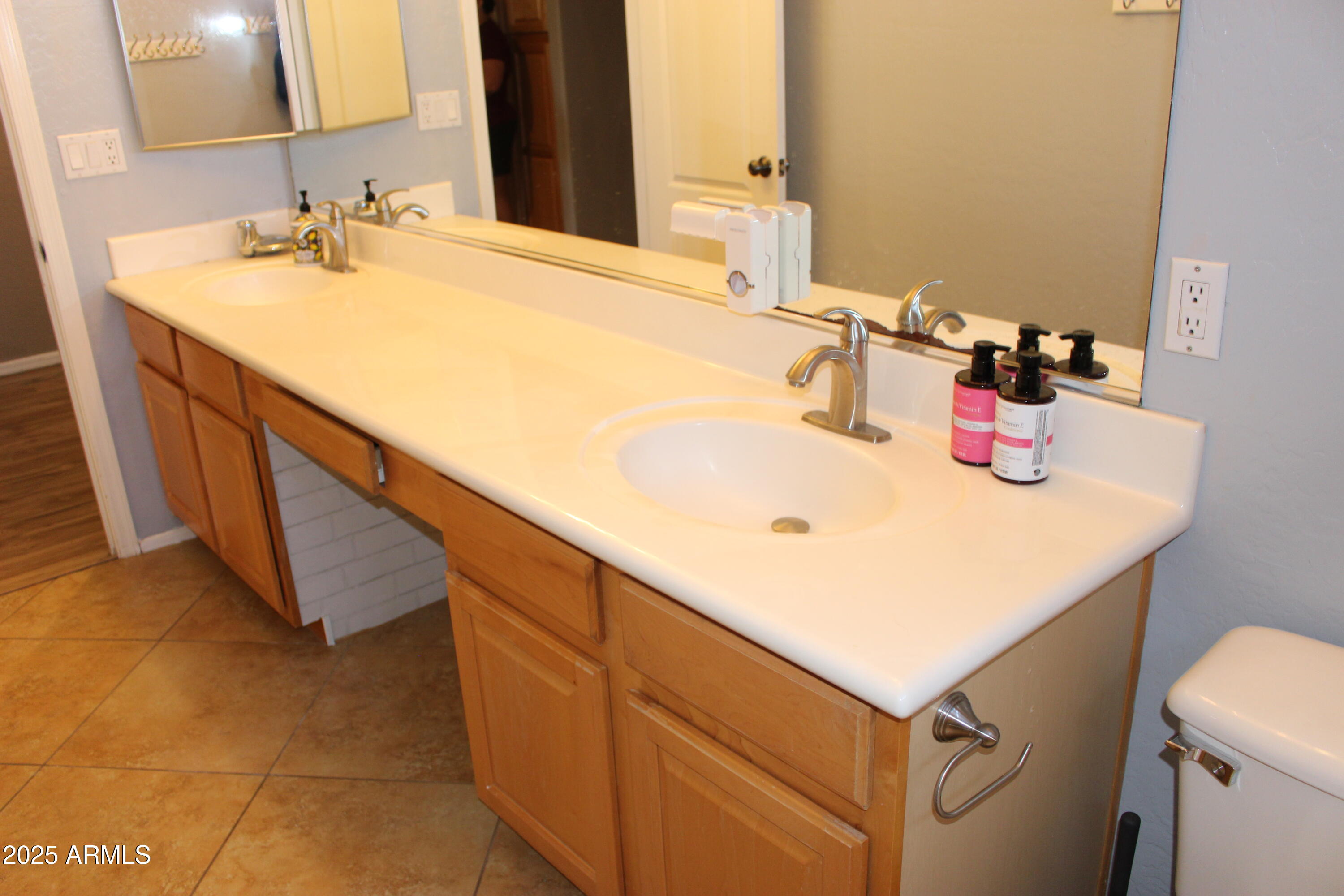 1433 West Longhorn Drive Chandler, AZ 85286 - Photo 17 of 27 a bathroom with a sink and a mirror